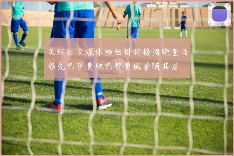 足坛社交媒体粉丝排行榜揭晓皇马领先巴萨曼联巴黎曼城紧随其后